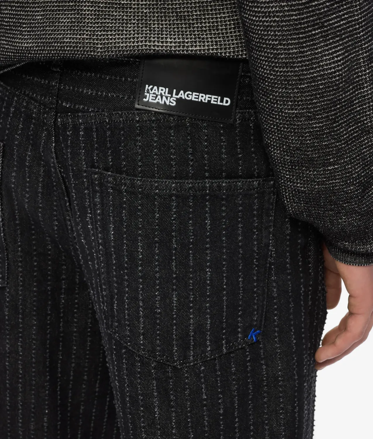 Karl Lagerfeld KL Jeans Pinstripe Relaxed Nadelstreifen