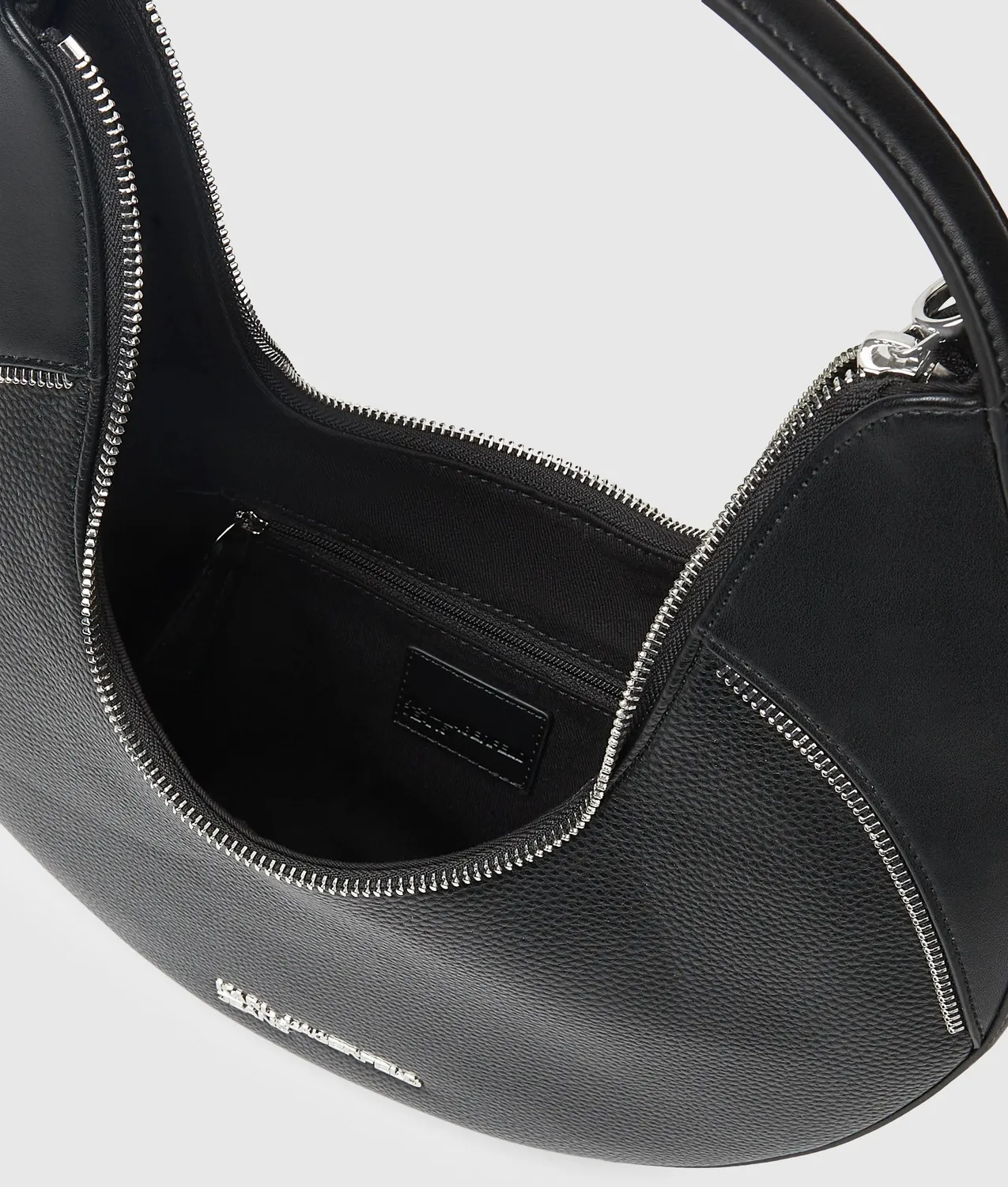 Karl Lagerfeld Rebel Hobo Bag Halbmond schwarz