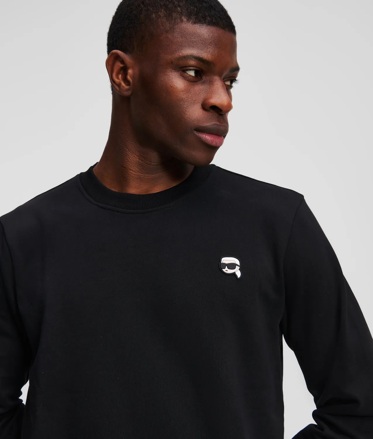 Karl Lagerfeld Ikon Sweatshirt Crew Neck Unisex schwarz