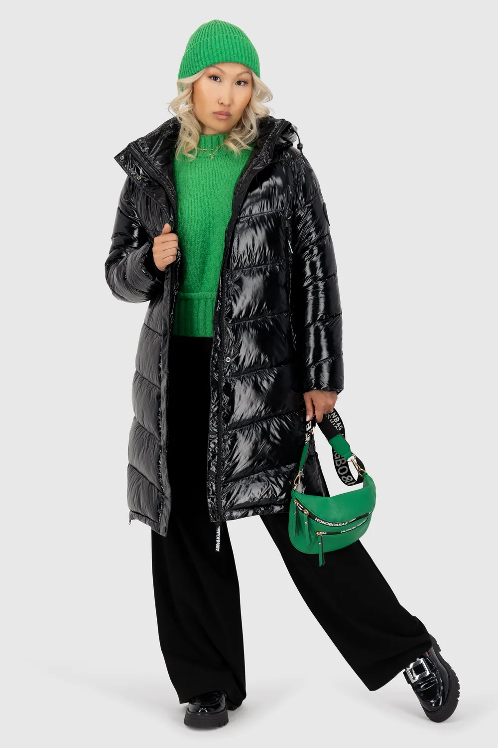 Alife & Kickin LolaniAK A Puffer Parka schwarz lang