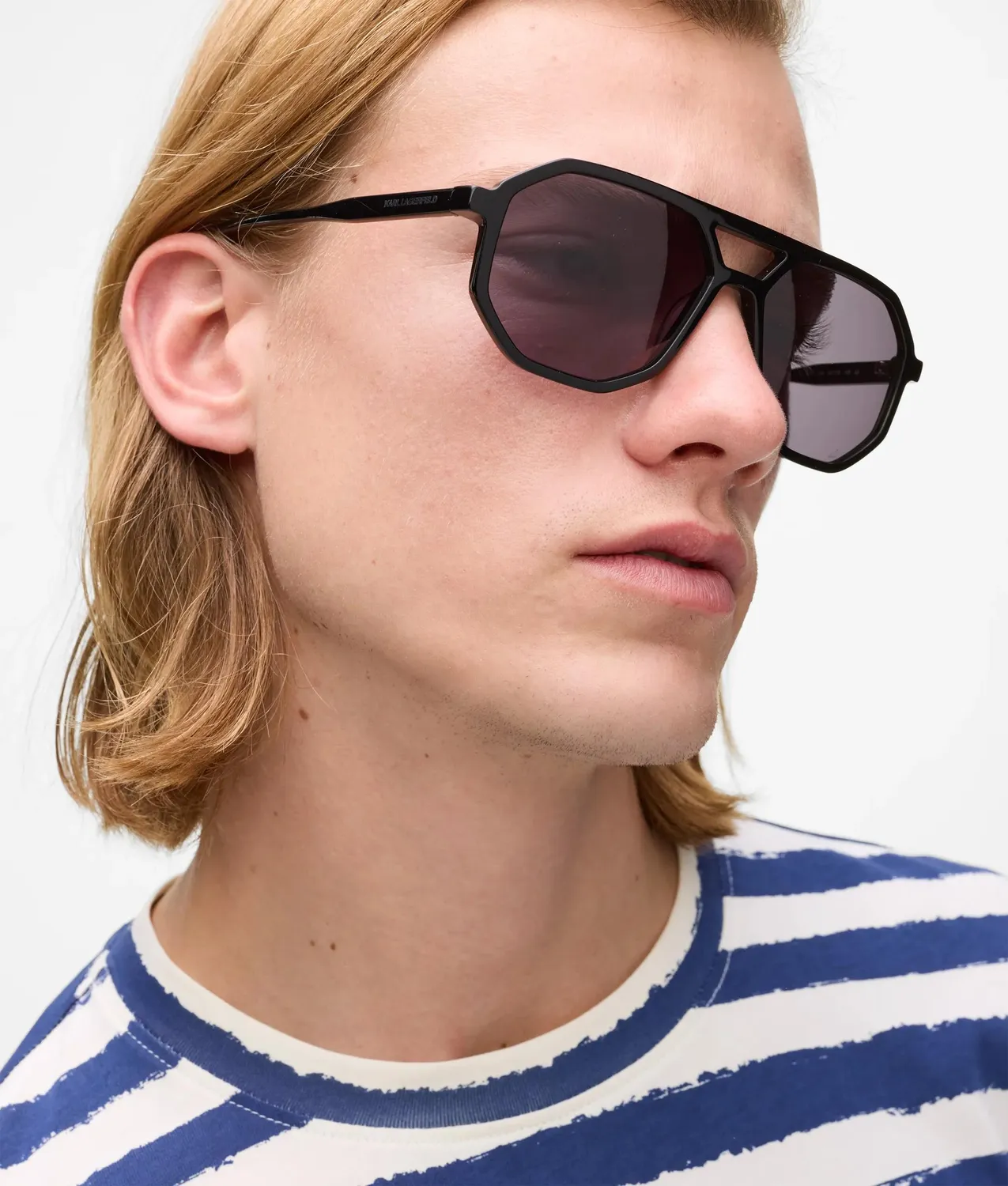 Karl Lagerfeld Slim Navigator Sonnenbrille One Size eckig