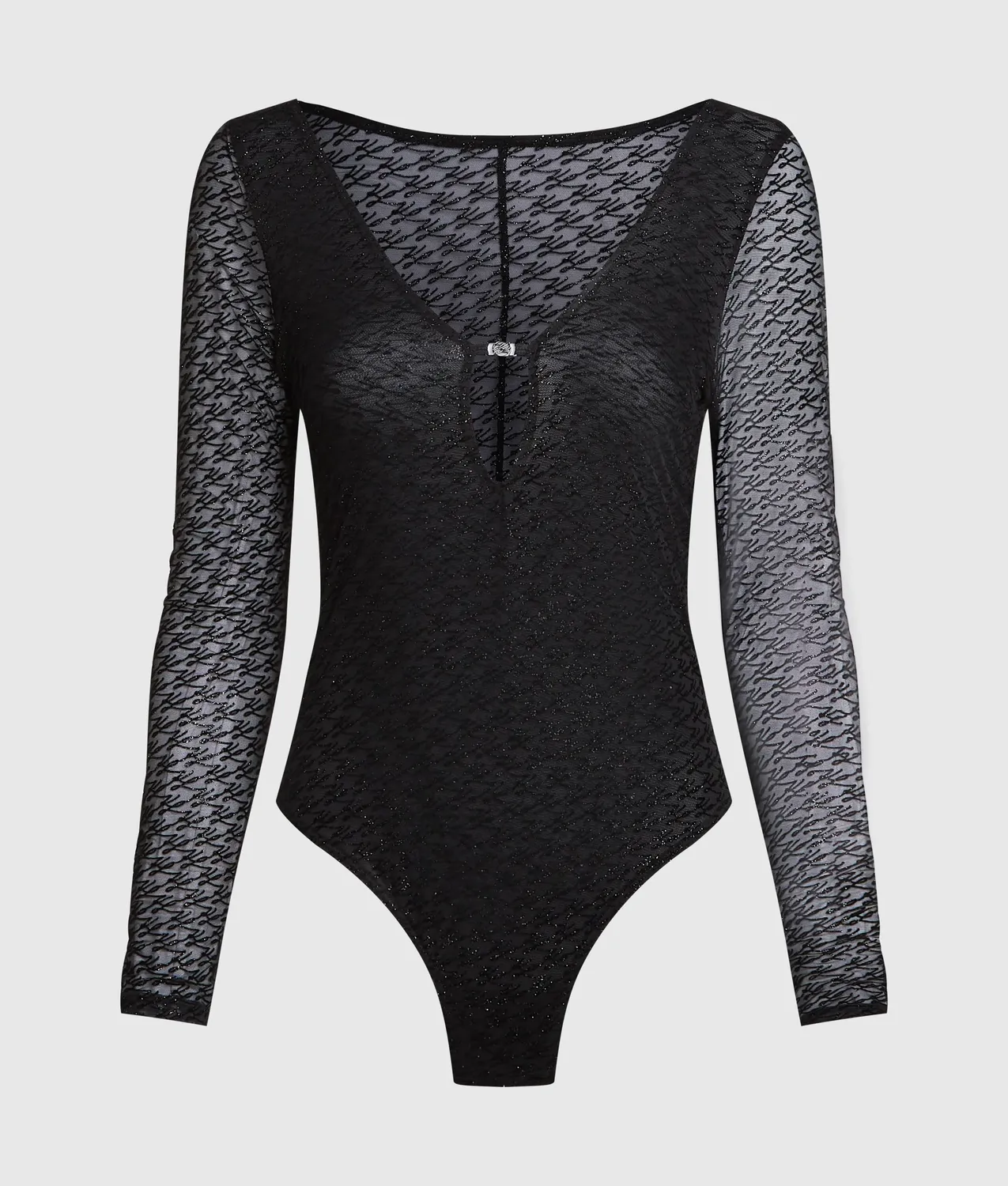 Karl Lagerfeld Autograph Mesh-Body Damen Glitzer