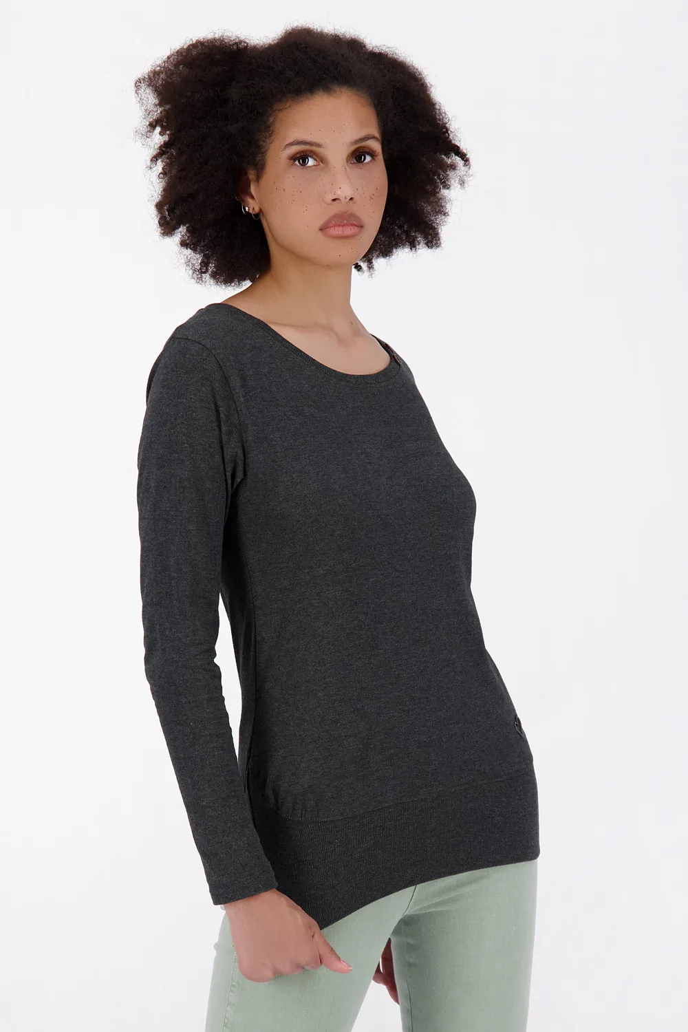 Alife & Kickin ConnyAK A Longsleeve Schwarz Damen
