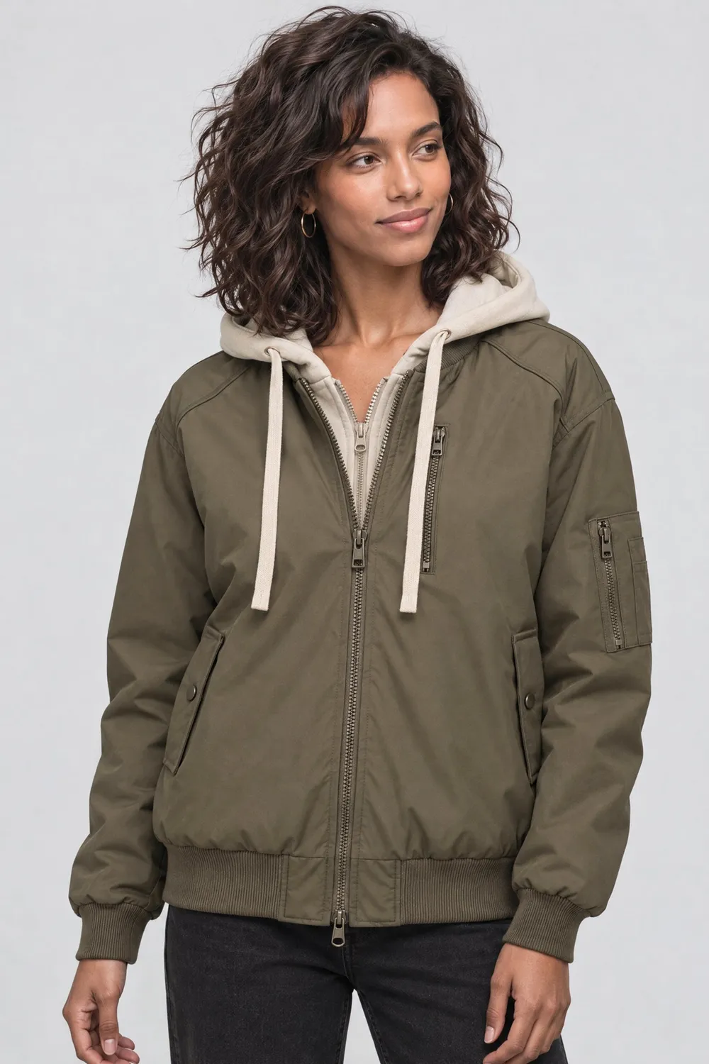 Alife & Kickin MarylouAK A Jacke Military Green leichte Sommerjacke