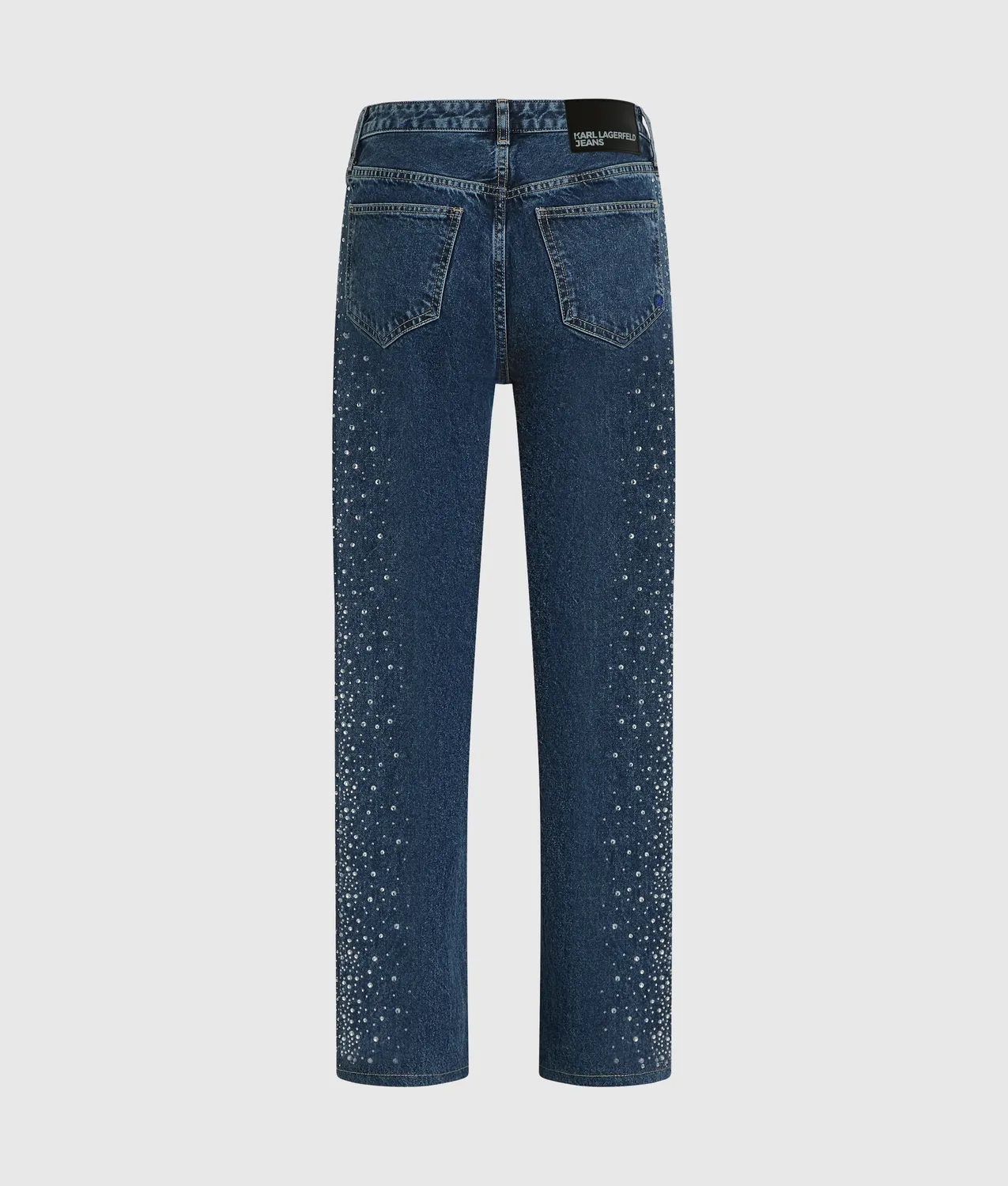 Karl Lagerfeld KL Jeans Rhinestone High-Rise Jeans W28 L30 Strass
