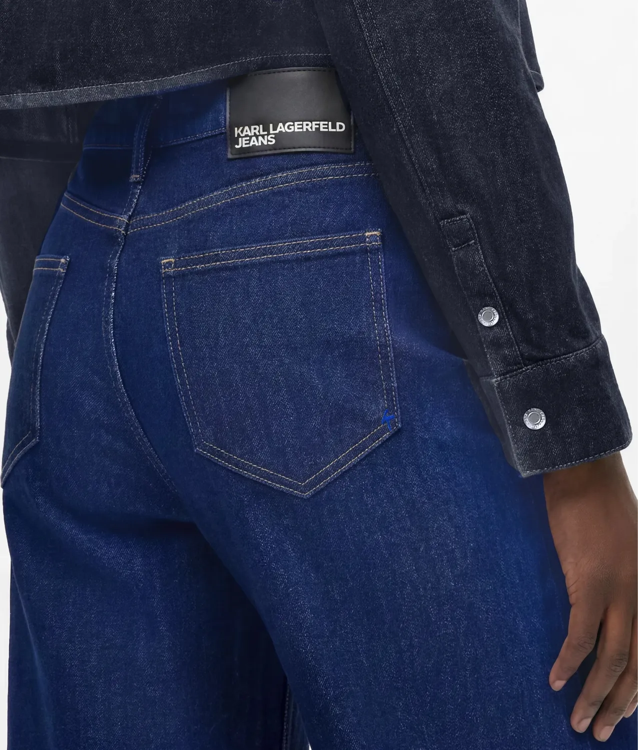 Karl Lagerfeld KL Jeans Glitter High-Rise Relaxed Jeans