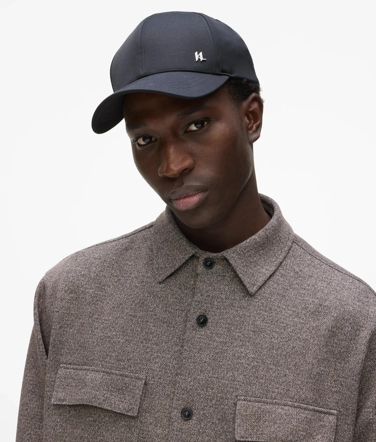 Karl Lagerfeld Monogram Baseball Cap One Size