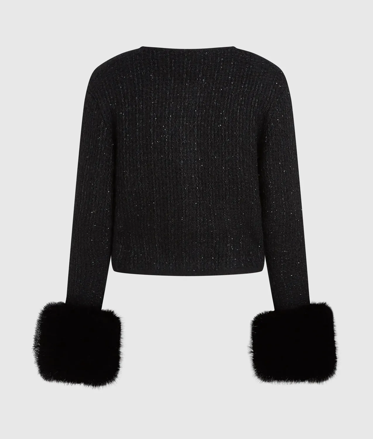 Karl Lagerfeld Strickcardigan Boucle Kunstfell XS-XL