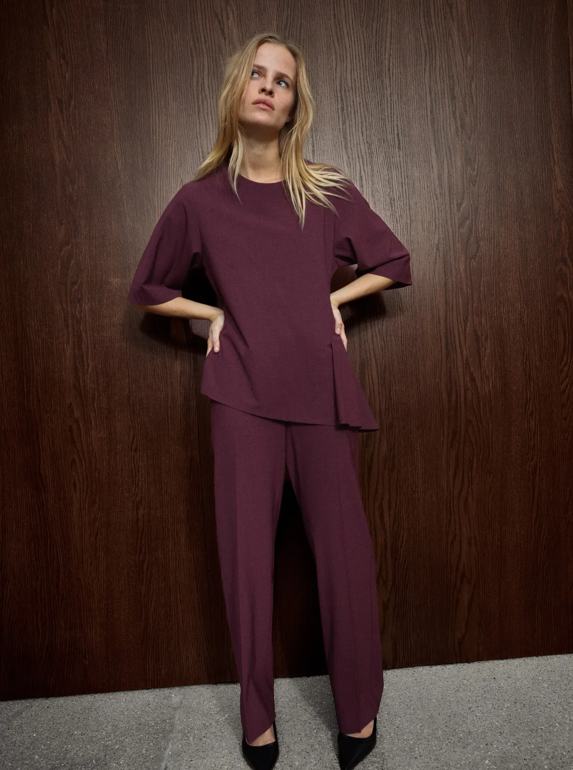 Mos Mosh Dagmar Roy Bluse Port Royale Kurzarm Regular