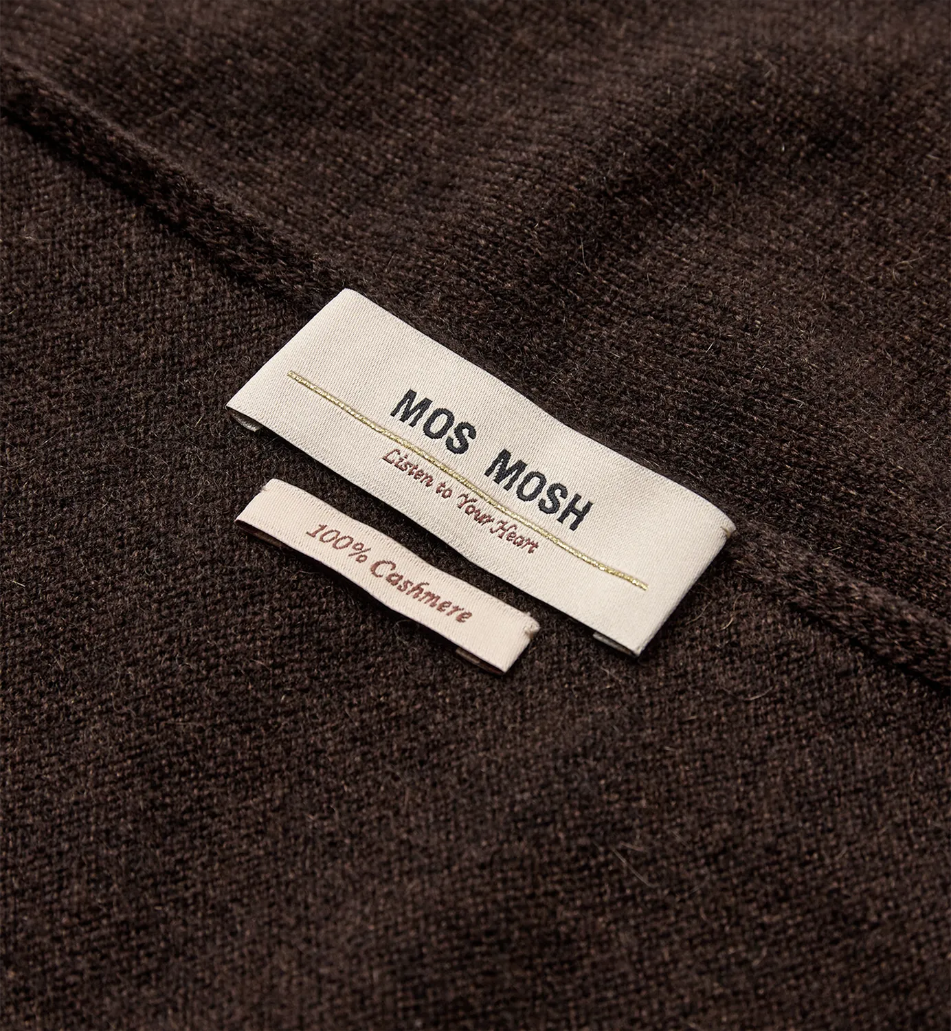 Mos Mosh MMEnata Cashmere Schal Oxford Tan Dreieck