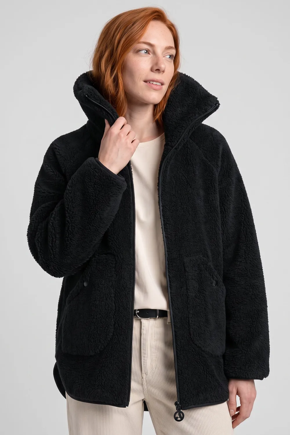 Alife & Kickin SariaAK T Teddyjacke Schwarz Damen