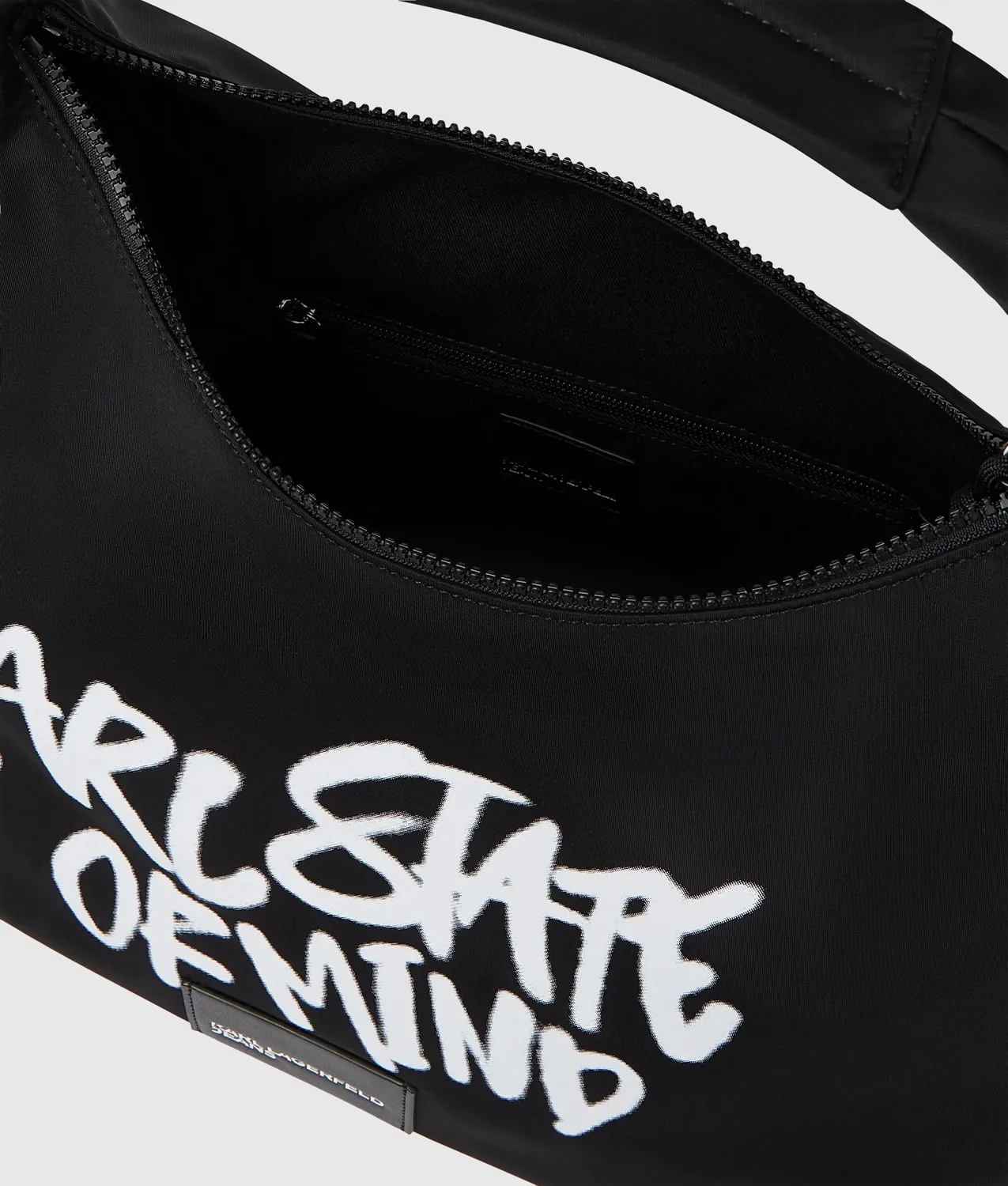 Karl Lagerfeld Slouchy Karl Quote Tote Shopper Nylon