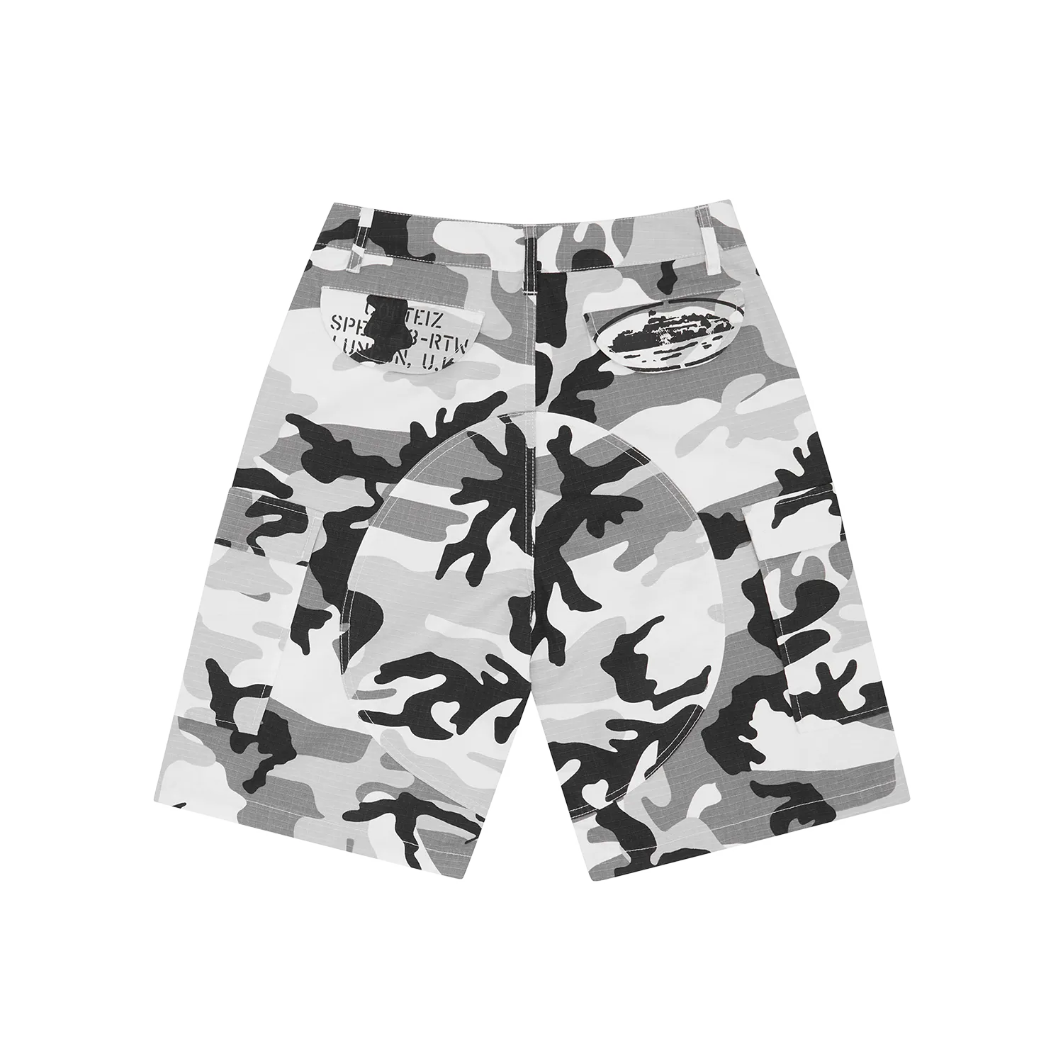 Corteiz Guerillaz Cargo Short Arctic Camo Ripstop