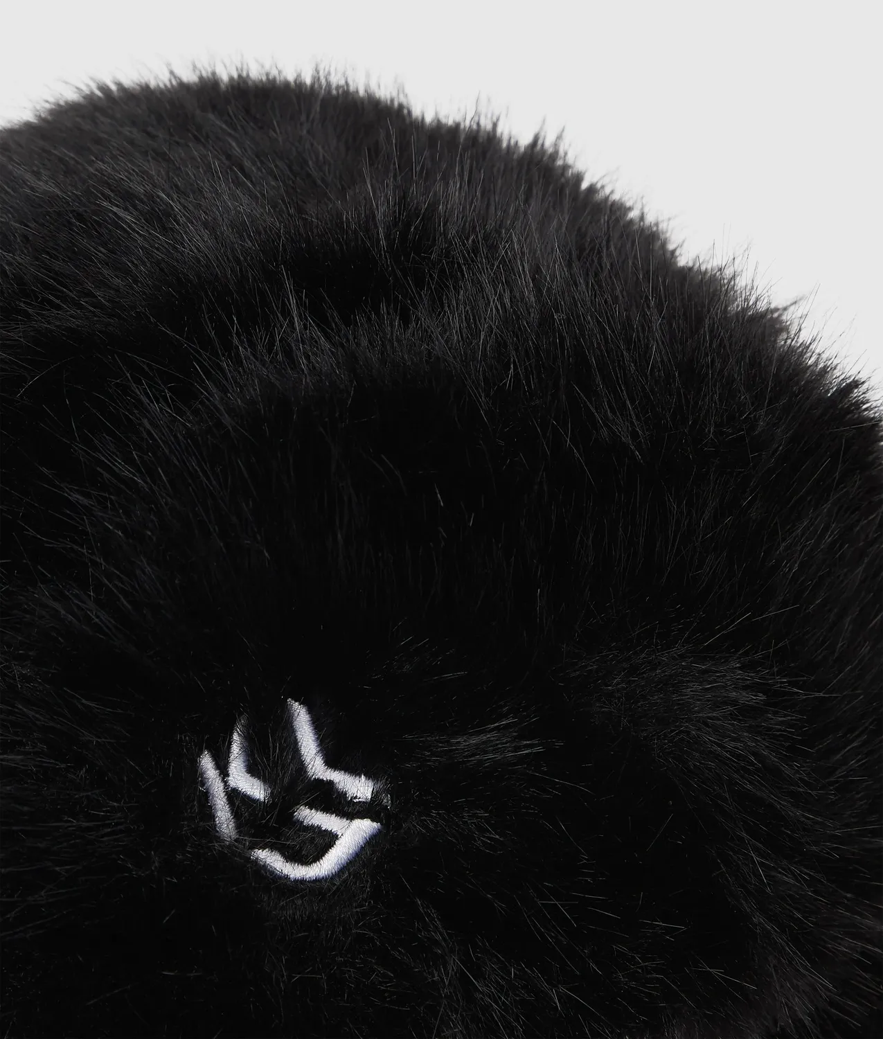 Karl Lagerfeld Monogram Trappermütze Kunstfell