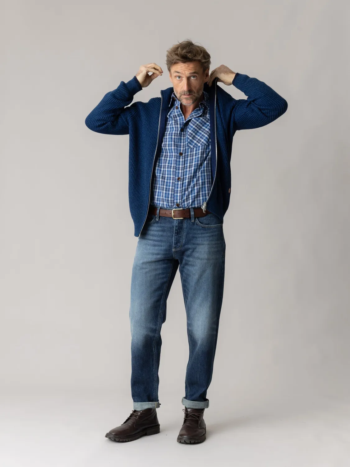 Mos Mosh Andrew Milano Selvedge Jeans Blue Denim