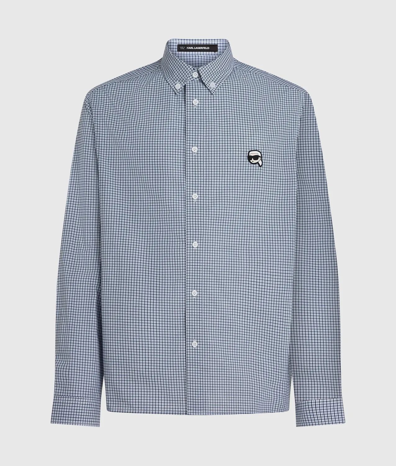 Karl Lagerfeld Ikon Checked Hemd Karo Button-Down