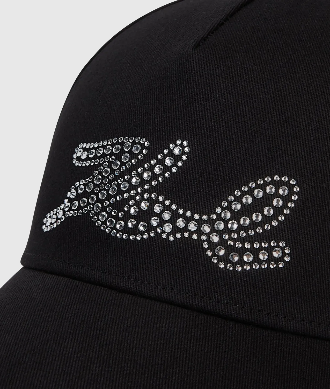 Karl Lagerfeld K/Signature Cap One Size Strass Schleife