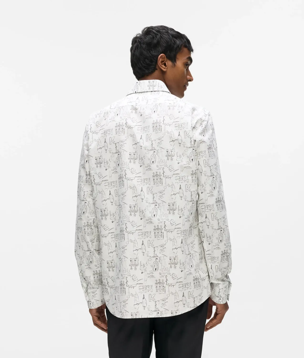 Karl Lagerfeld Karl Sketches Hemd Herren Print tailored