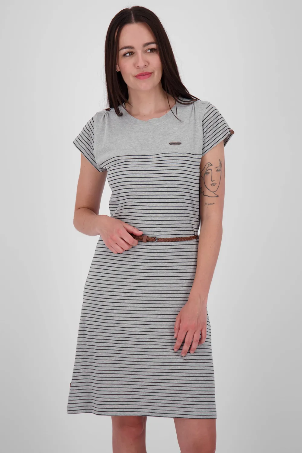 Alife & Kickin LeoniceAK B Shirtkleid grau gemustert