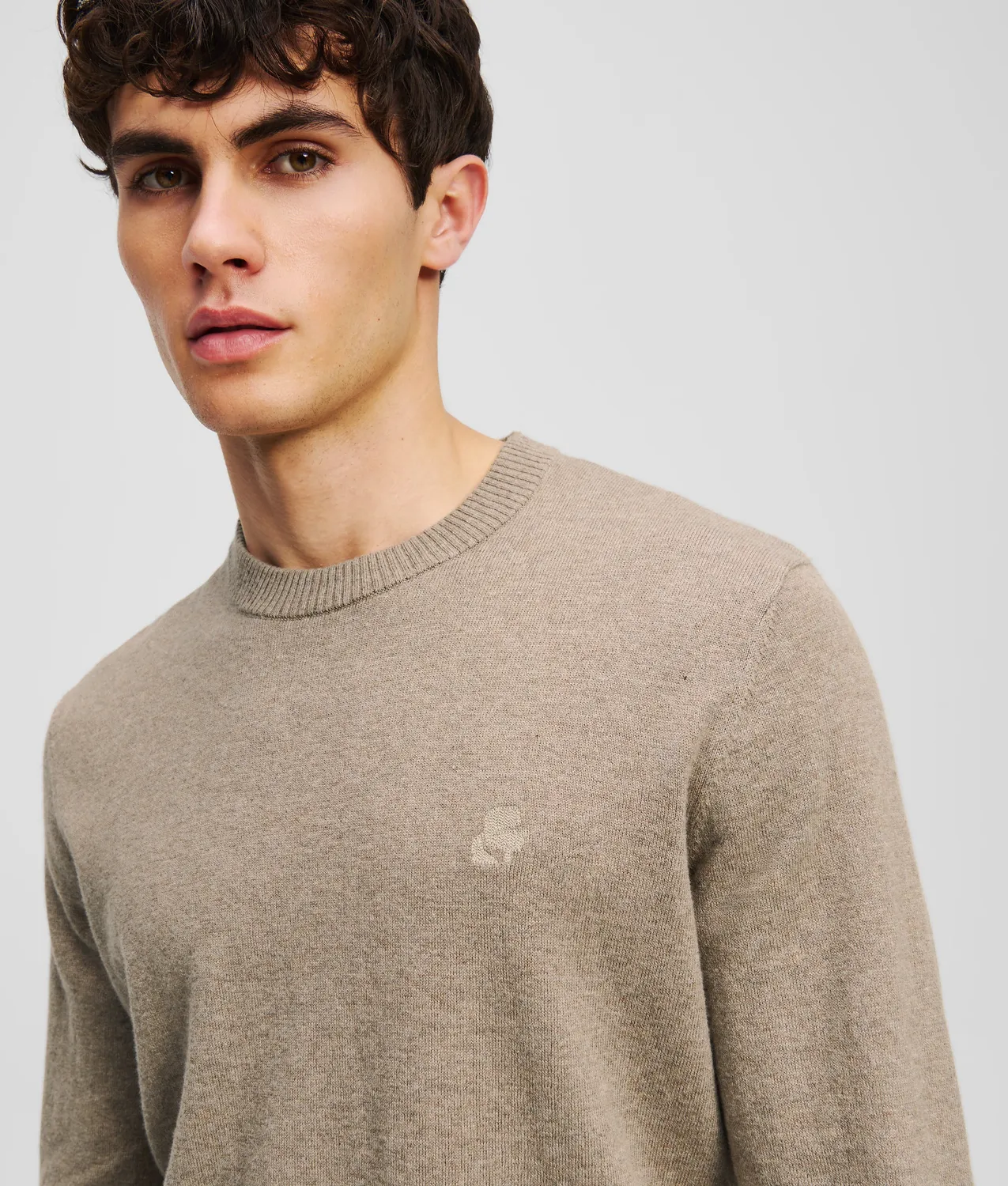 Karl Lagerfeld Ikon Kameo Pullover Crew-Neck schwarz
