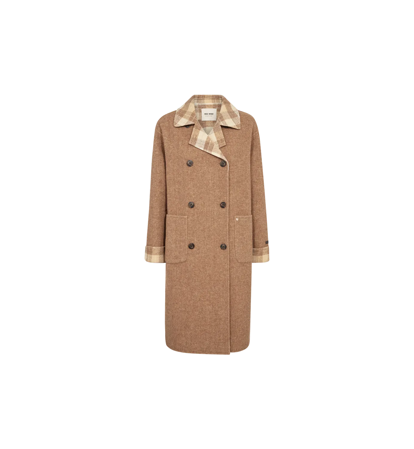 Mos Mosh MMLucca June Jacket Mantel Fischgrät Braun