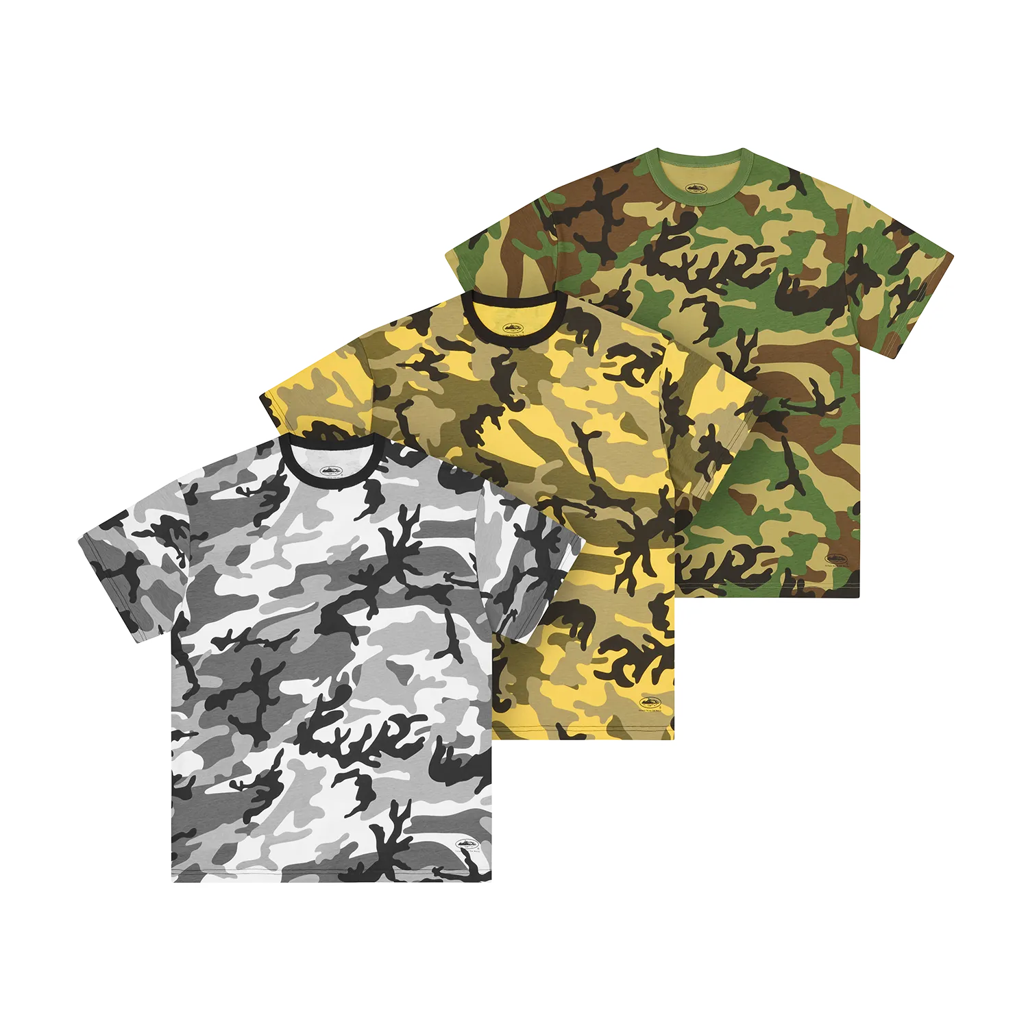 Corteiz Guerillaz Camo Tee T-Shirt 3PK Mixed Camouflage