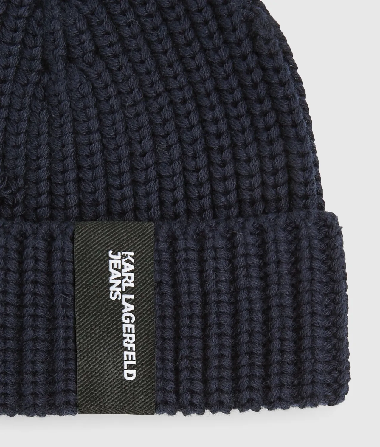 Karl Lagerfeld Jeans Docker-Beanie Rippstrick Einheitsgröße