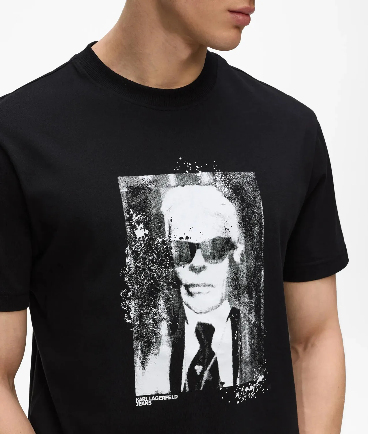 Karl Lagerfeld Jeans Karl Portrait T-Shirt Bio-Baumwolle