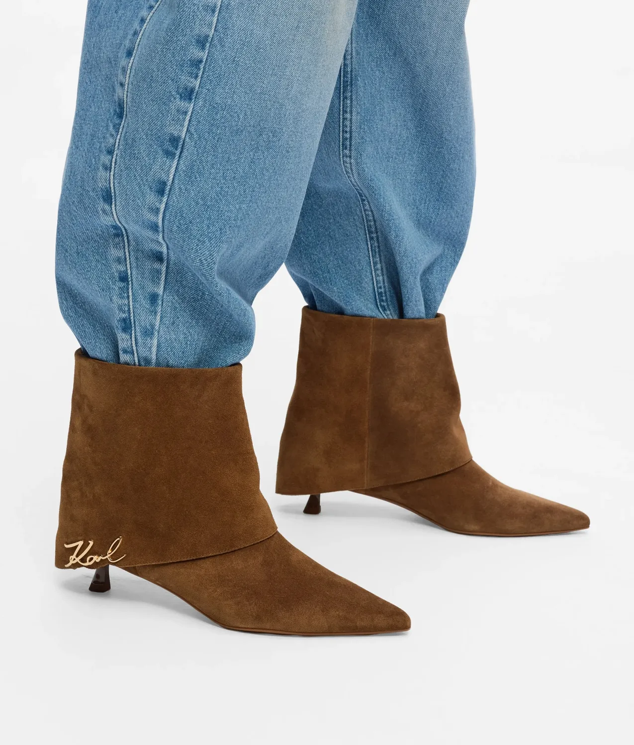 Karl Lagerfeld Pasha Stiefeletten Wildleder Damen