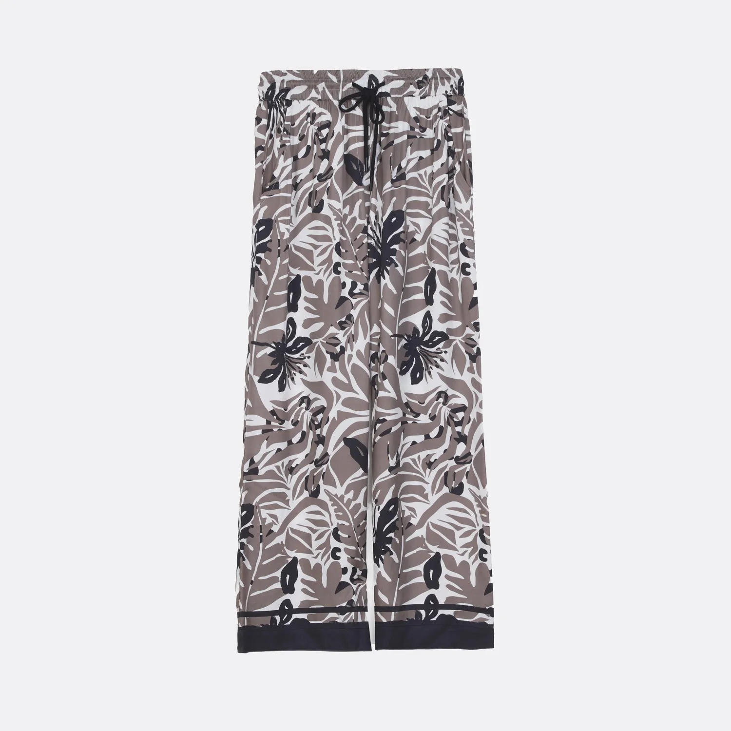 Senatex gemusterte Hose aus Viskose Tropical Shadow luftig