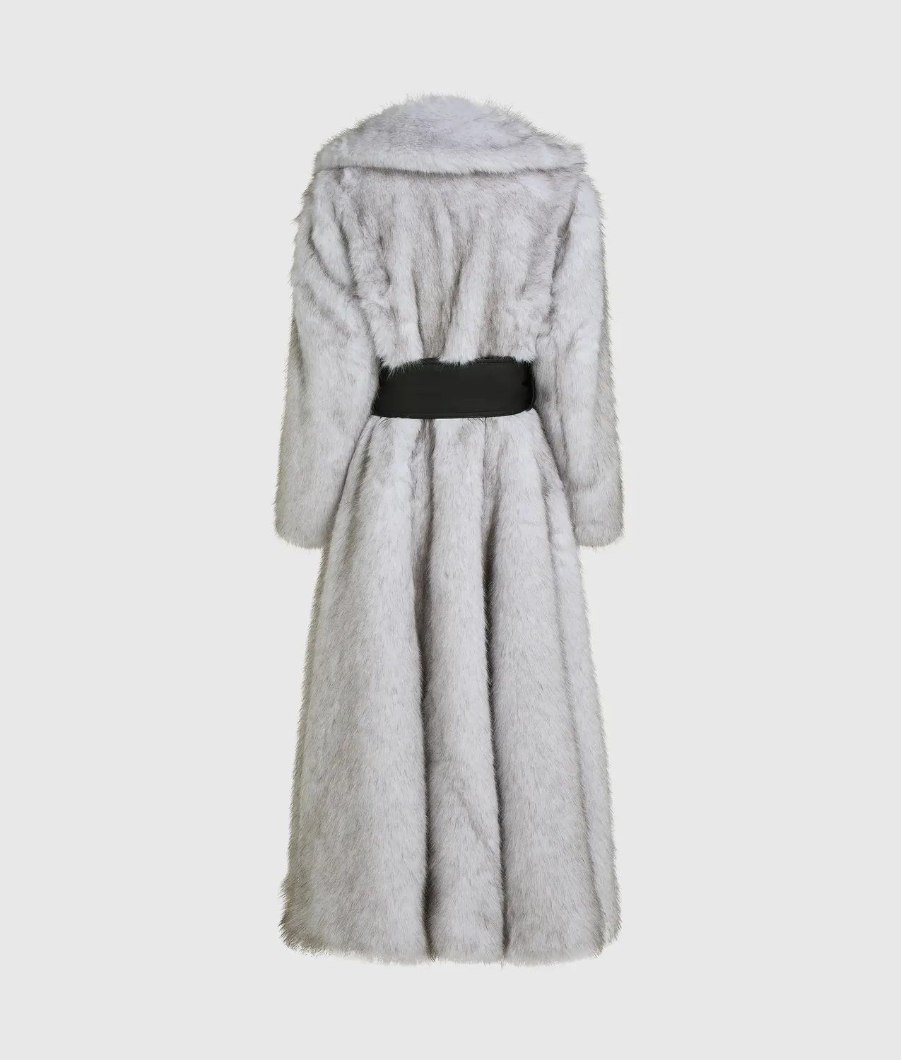 Karl Lagerfeld KL Studio Faux-Fur Mantel lang mit Gürtel