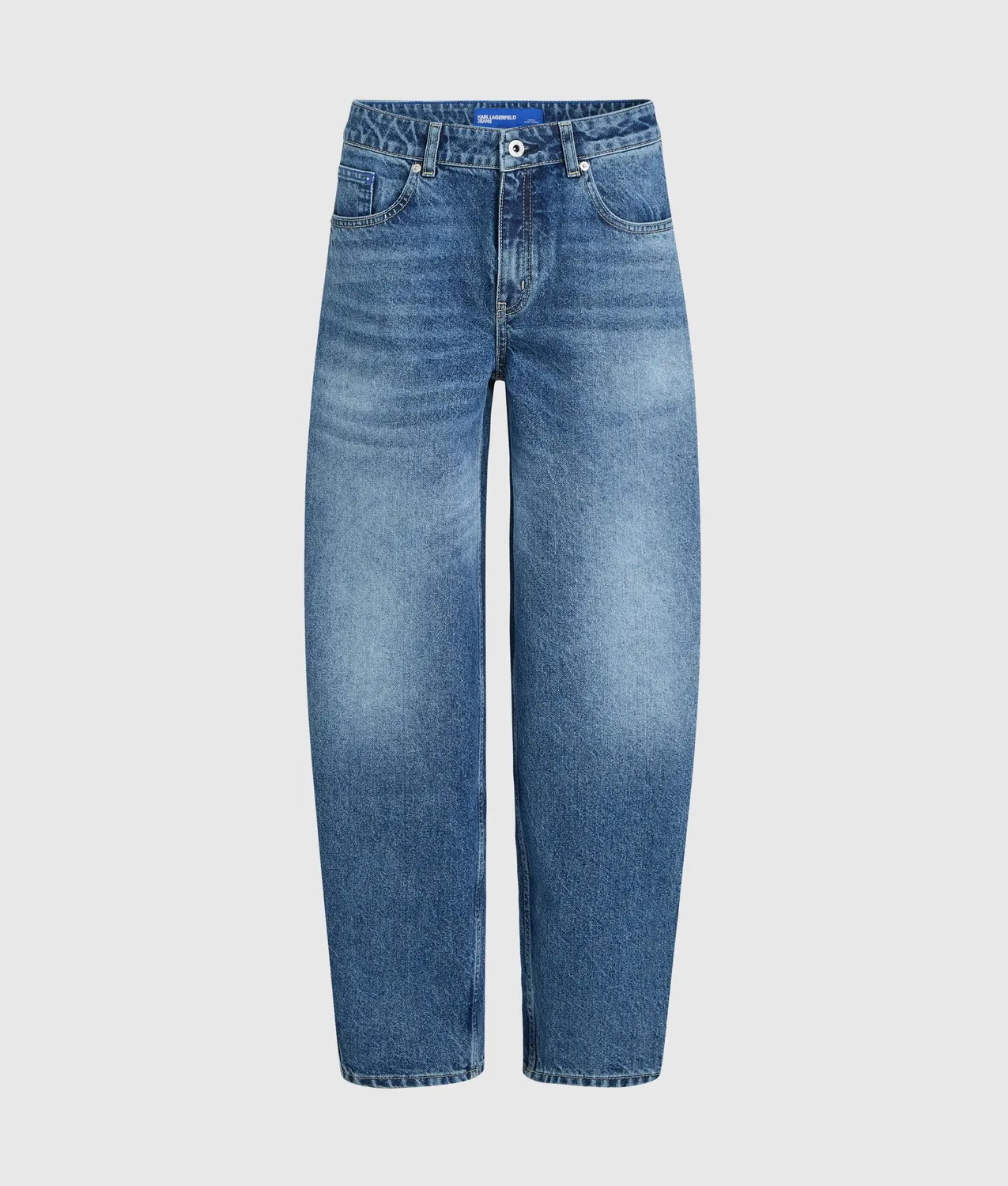 Karl Lagerfeld Barrel-Leg Jeans Damen W27 L30 Denim