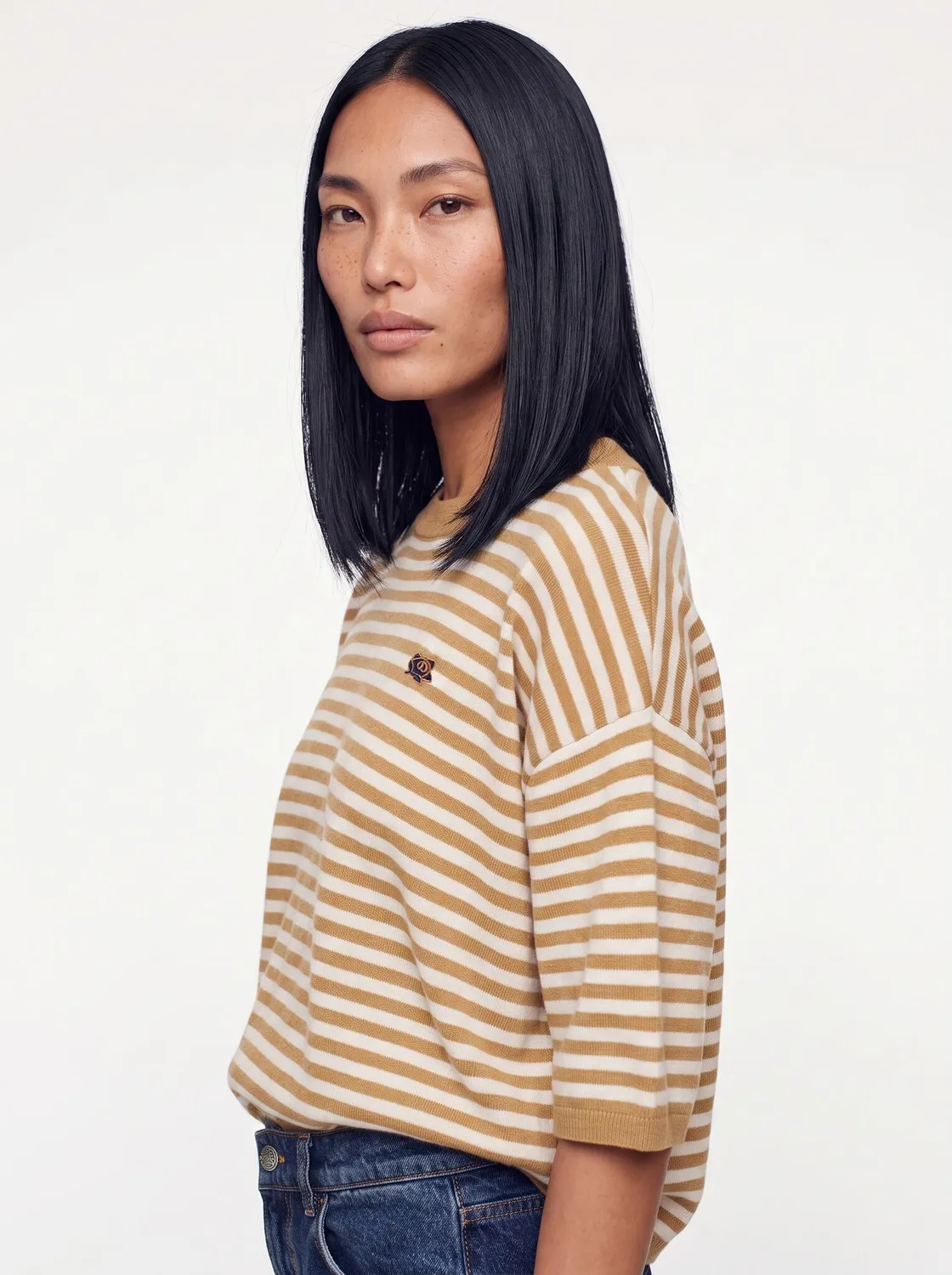 Mos Mosh MMHPoetic Stripe Strickpullover Streifen Wolle