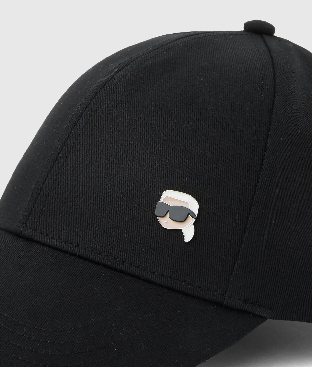 Karl Lagerfeld Ikon Pin Cap Baumwolle schwarz One Size