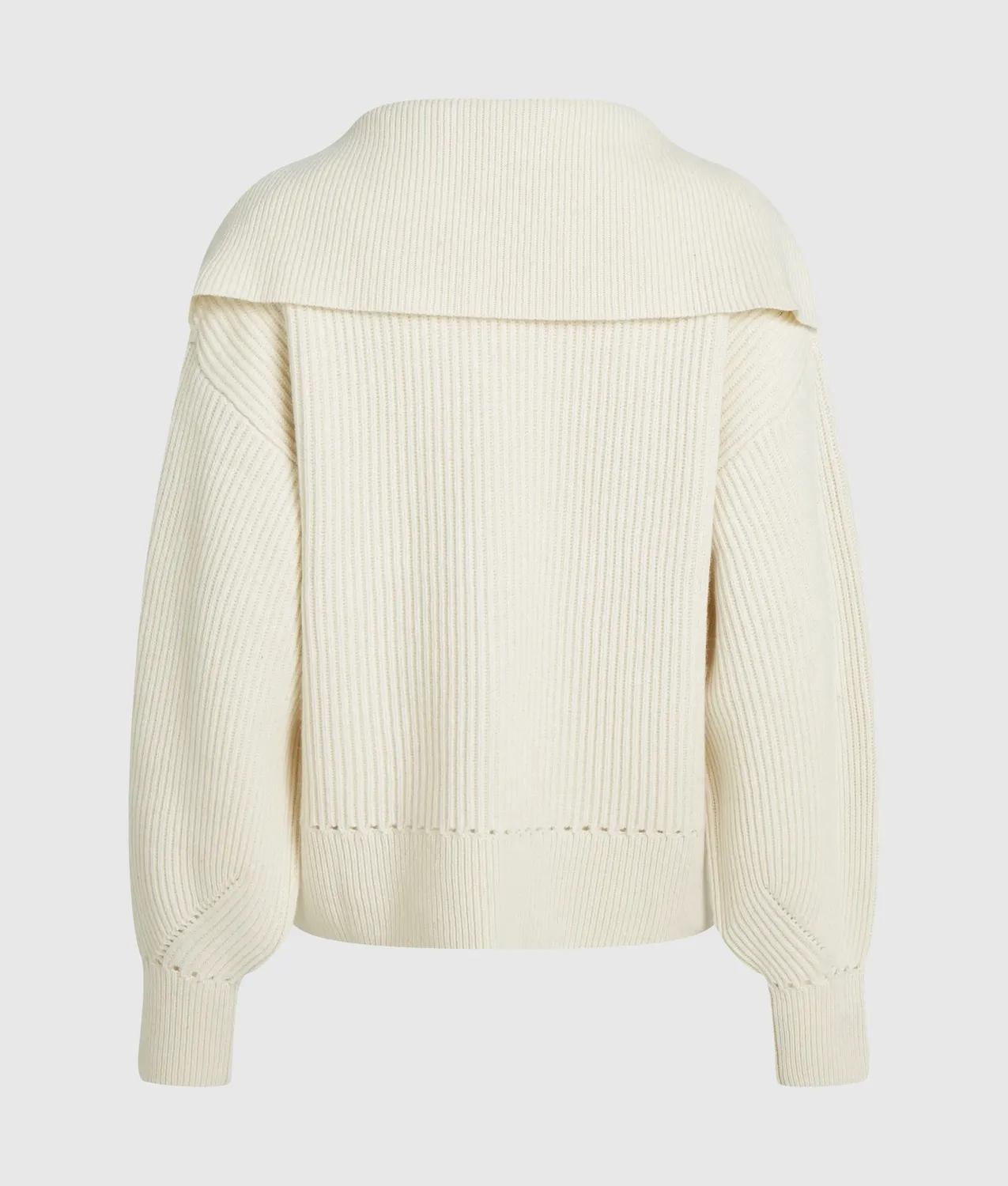 Karl Lagerfeld V-Neck Pullover Wolle weiter Kragen Damen