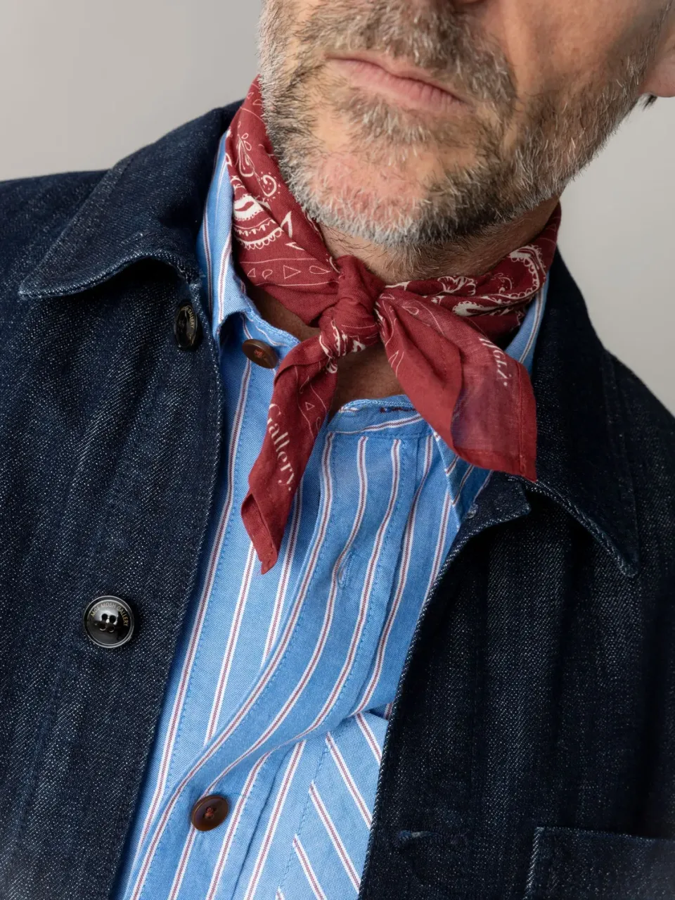 Mos Mosh Martin Paisley Neckerchief Baumwolle braun