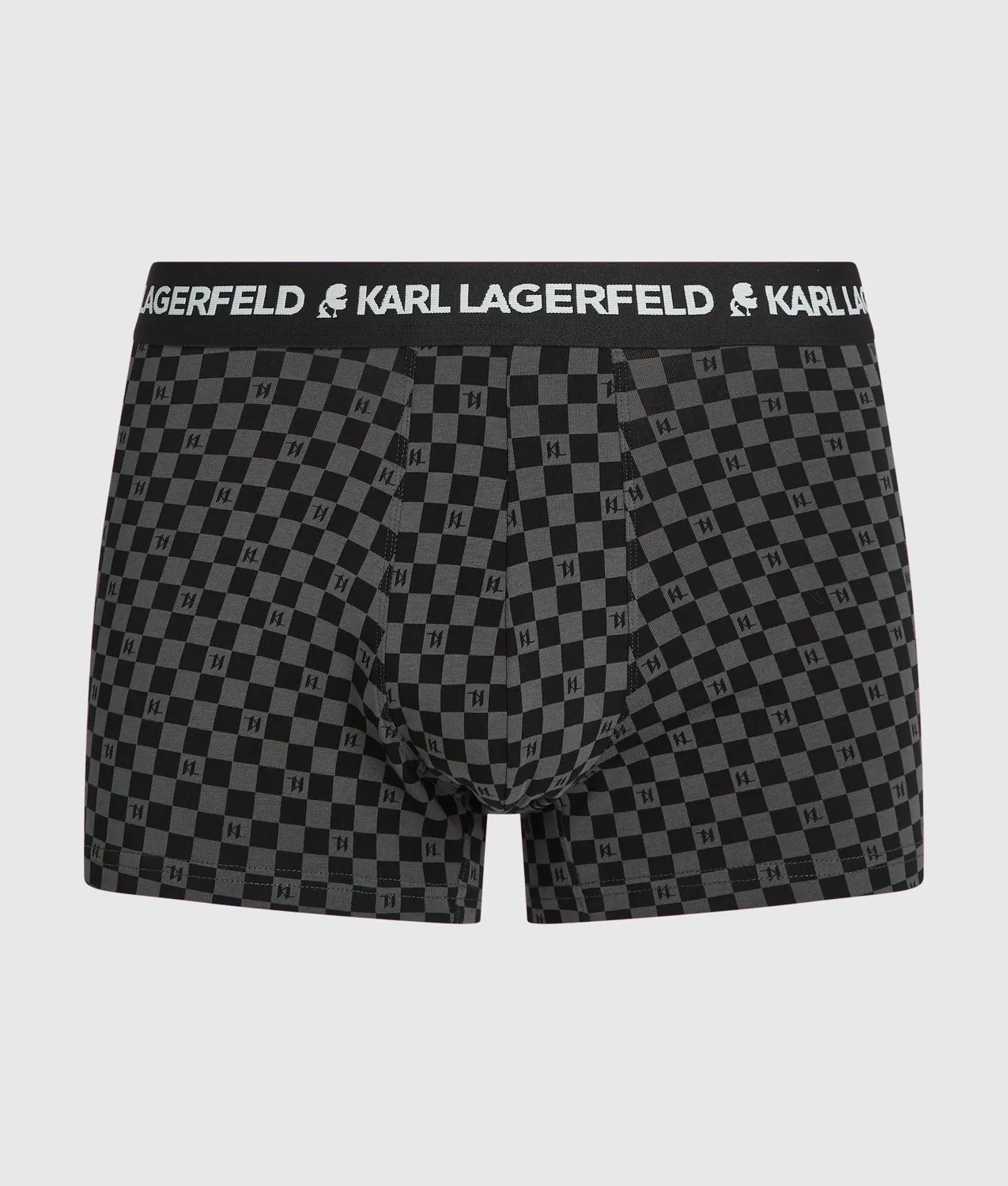 Karl Lagerfeld Monogram Trunks Boxershorts 3er Pack Karo