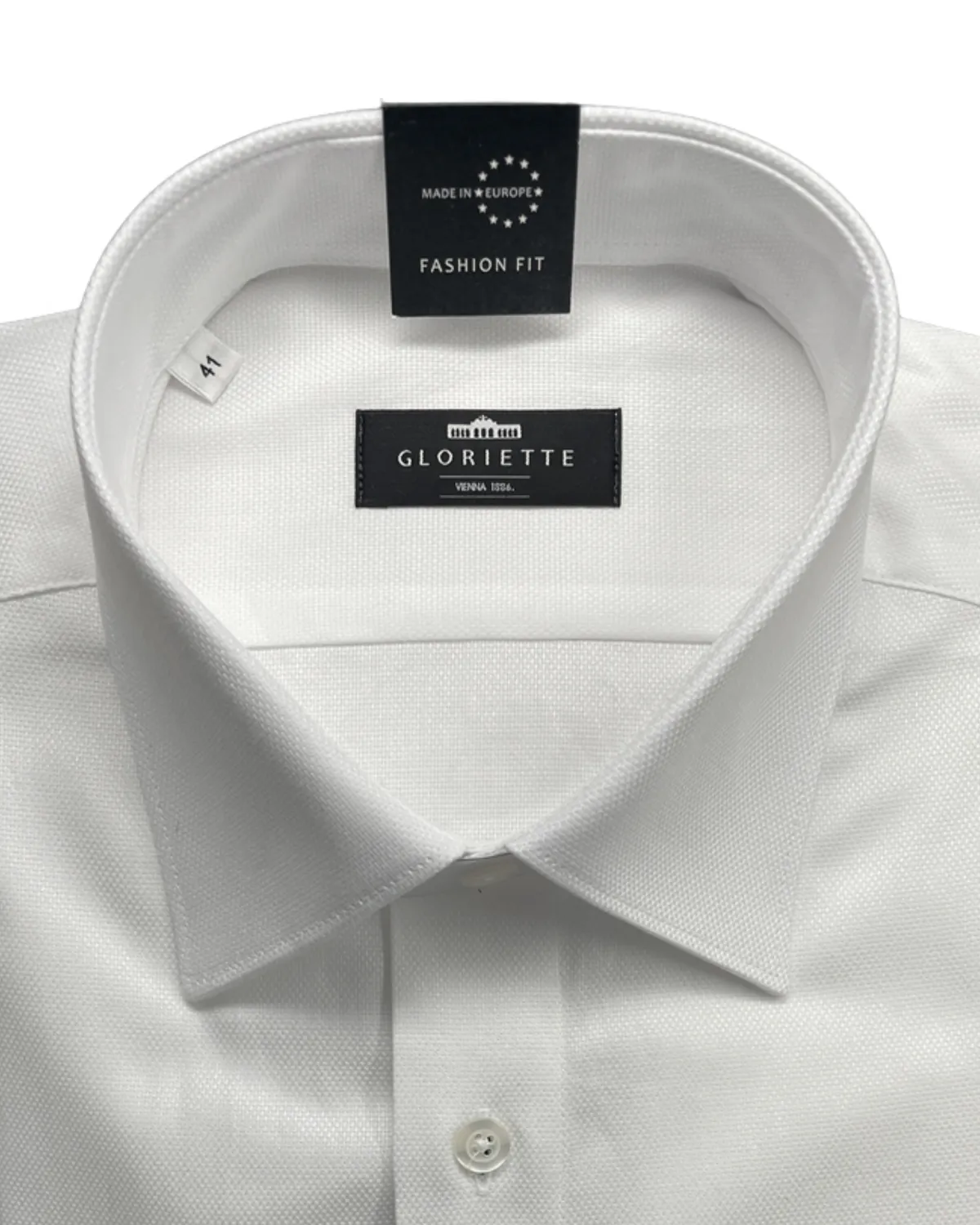 Gloriette Hemd Perl-Oxford Fashion Fit Hemd weiß Baumwolle