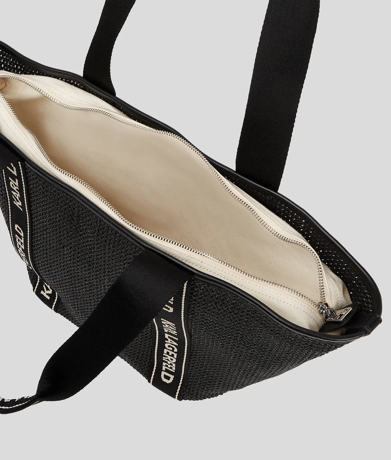 Karl Lagerfeld Logo Beach Shopper gewebt One Size