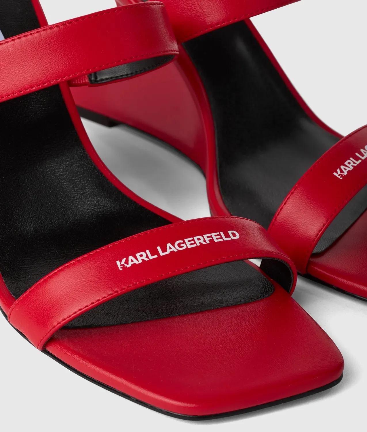 Karl Lagerfeld Waverly Wedges Keil Doppel-Riemen 4