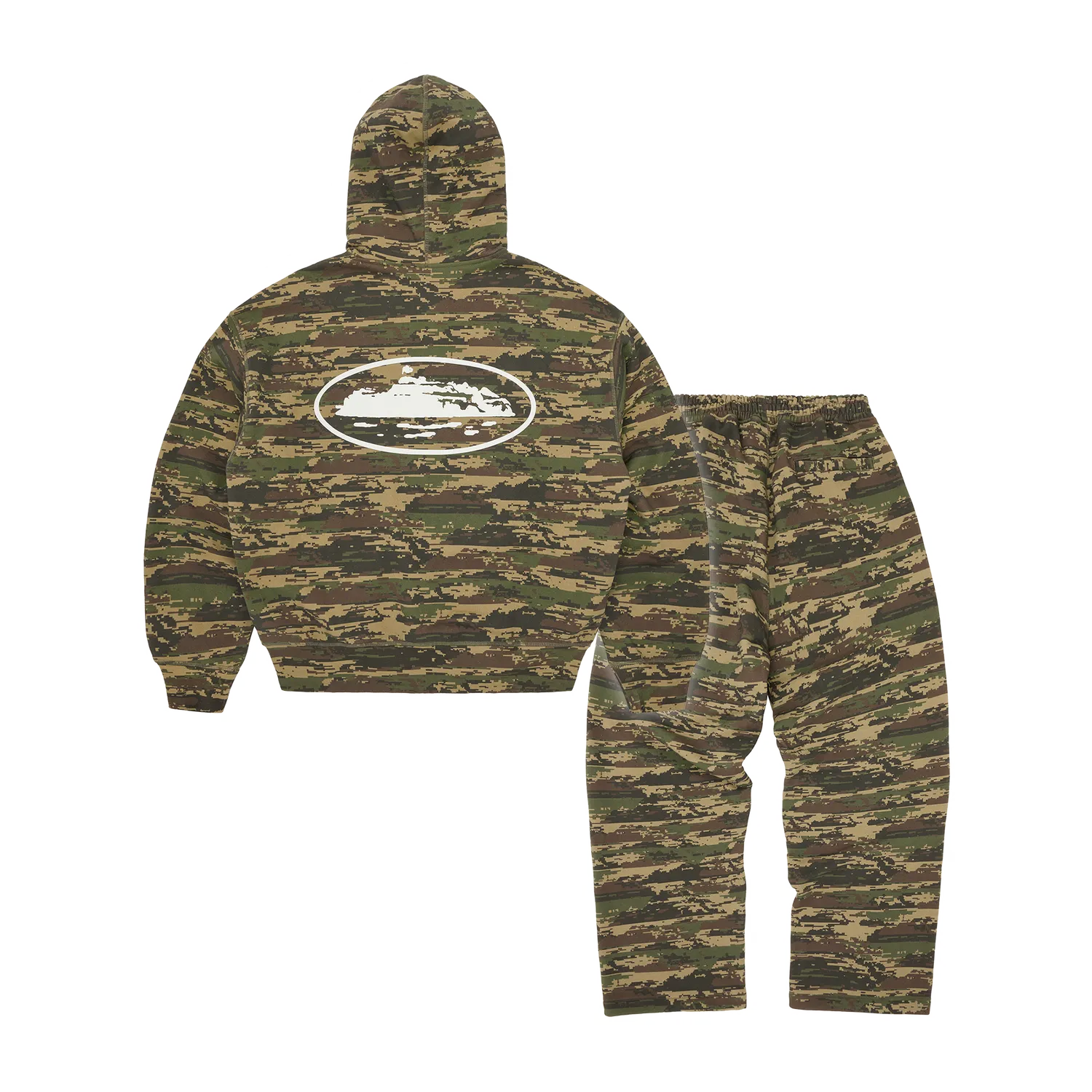 Corteiz Island Puff Print Trainingsanzug Digi Camo Baumwolle