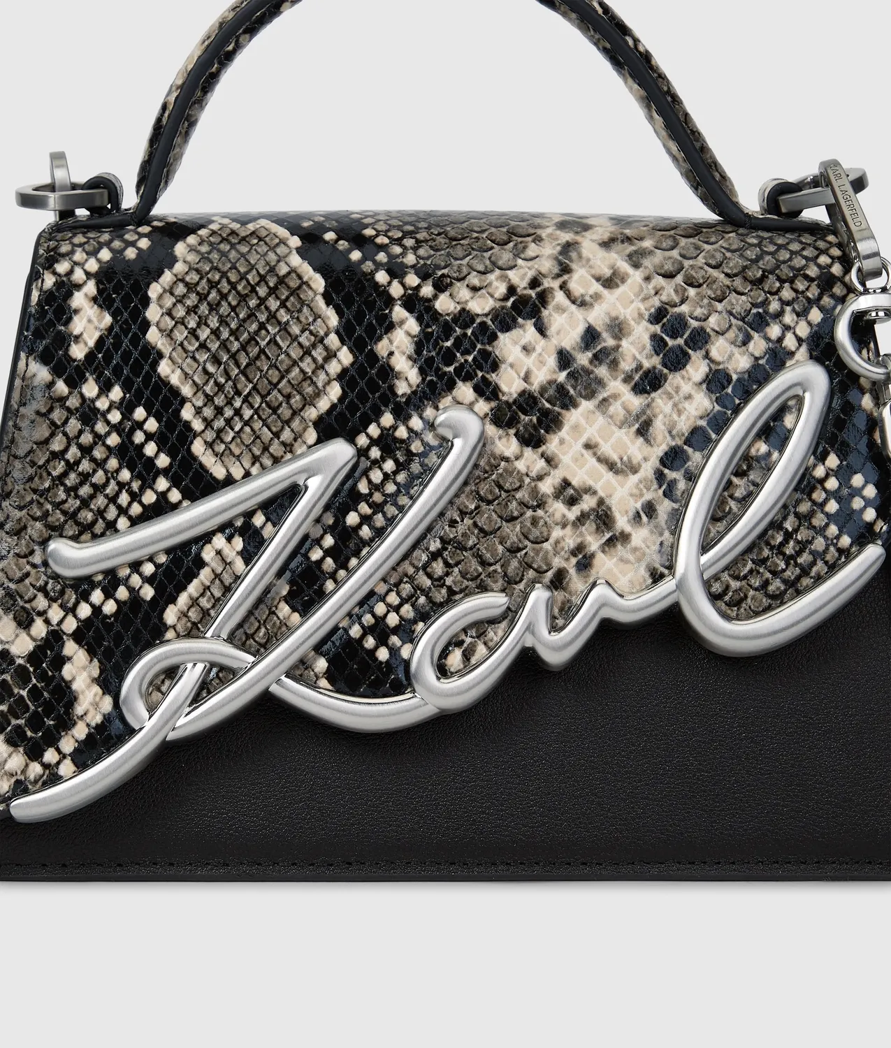 Karl Lagerfeld K/Signature Python Umhängetasche klein