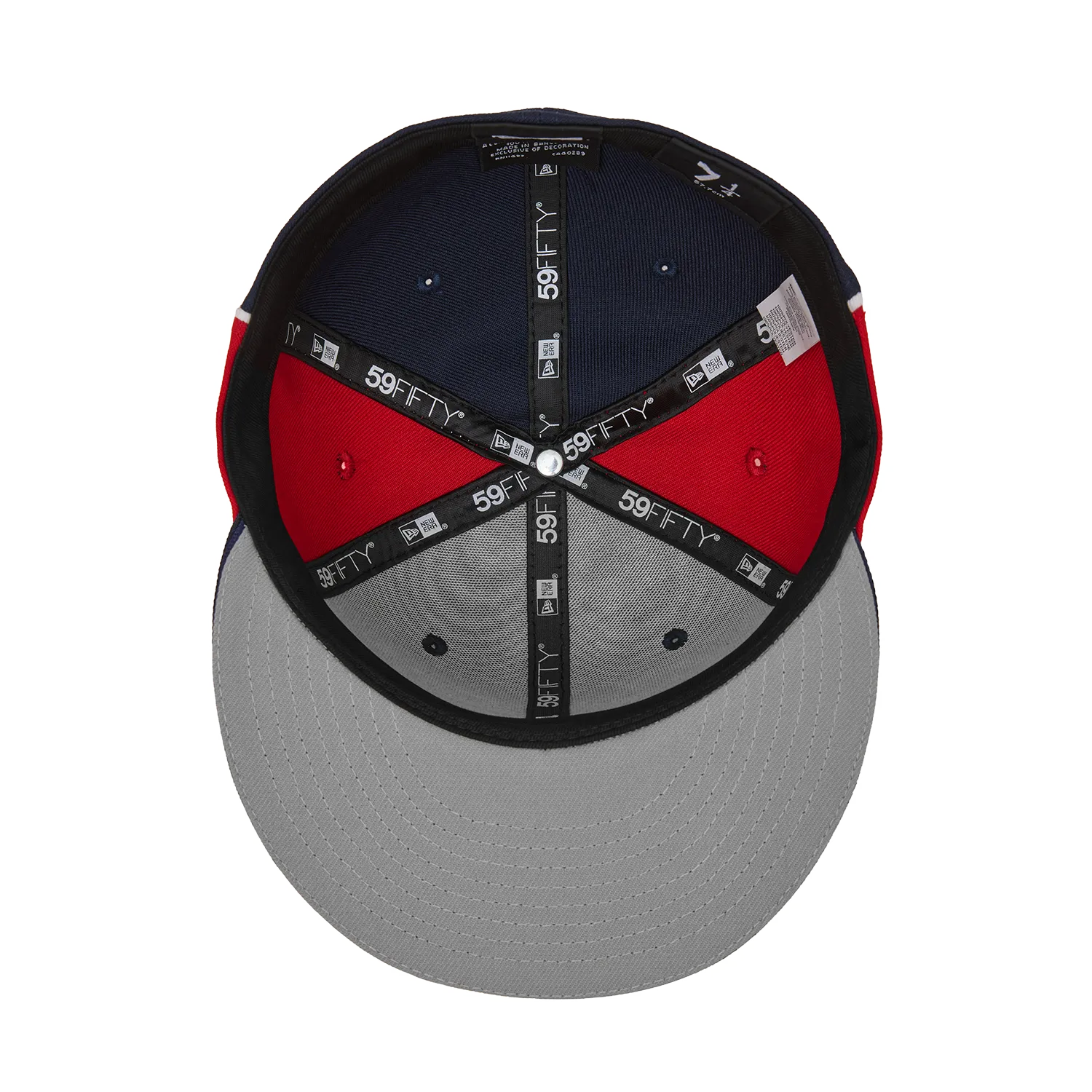 Corteiz Pirate Radio New Era Fitted Cap Navy Red