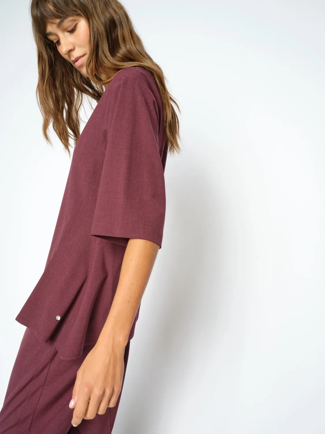 Mos Mosh Dagmar Roy Bluse Rundhals asymmetrisch