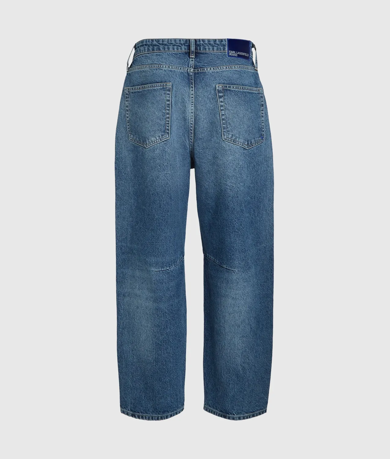 Karl Lagerfeld KL Jeans Barrel-Leg Jeans Vintage Wash Denim