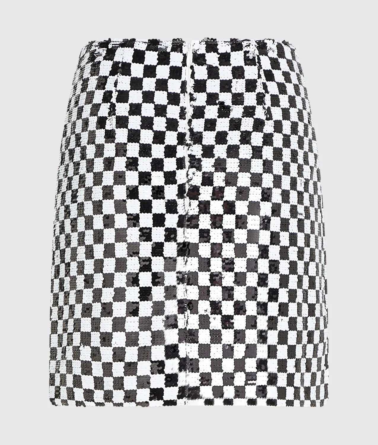 Karl Lagerfeld Checkerboard Pailletten Minirock