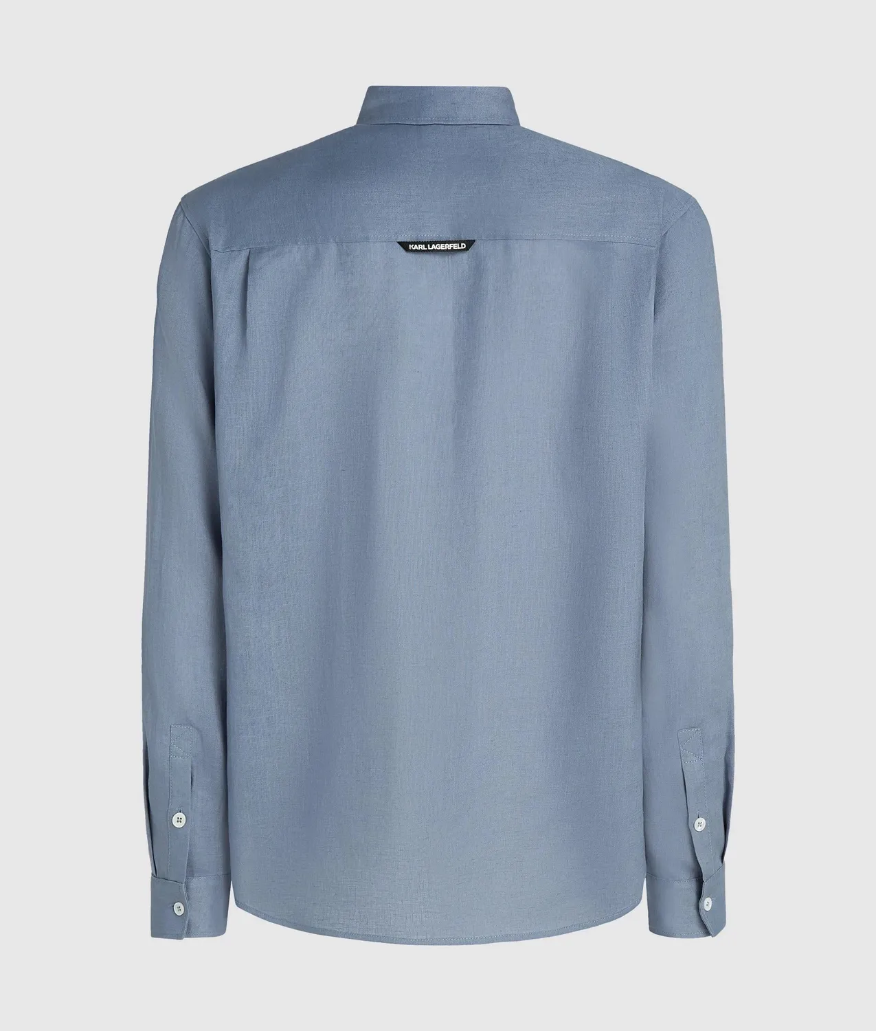 Karl Lagerfeld Monogram Leinenhemd Herren Langarm Sommer