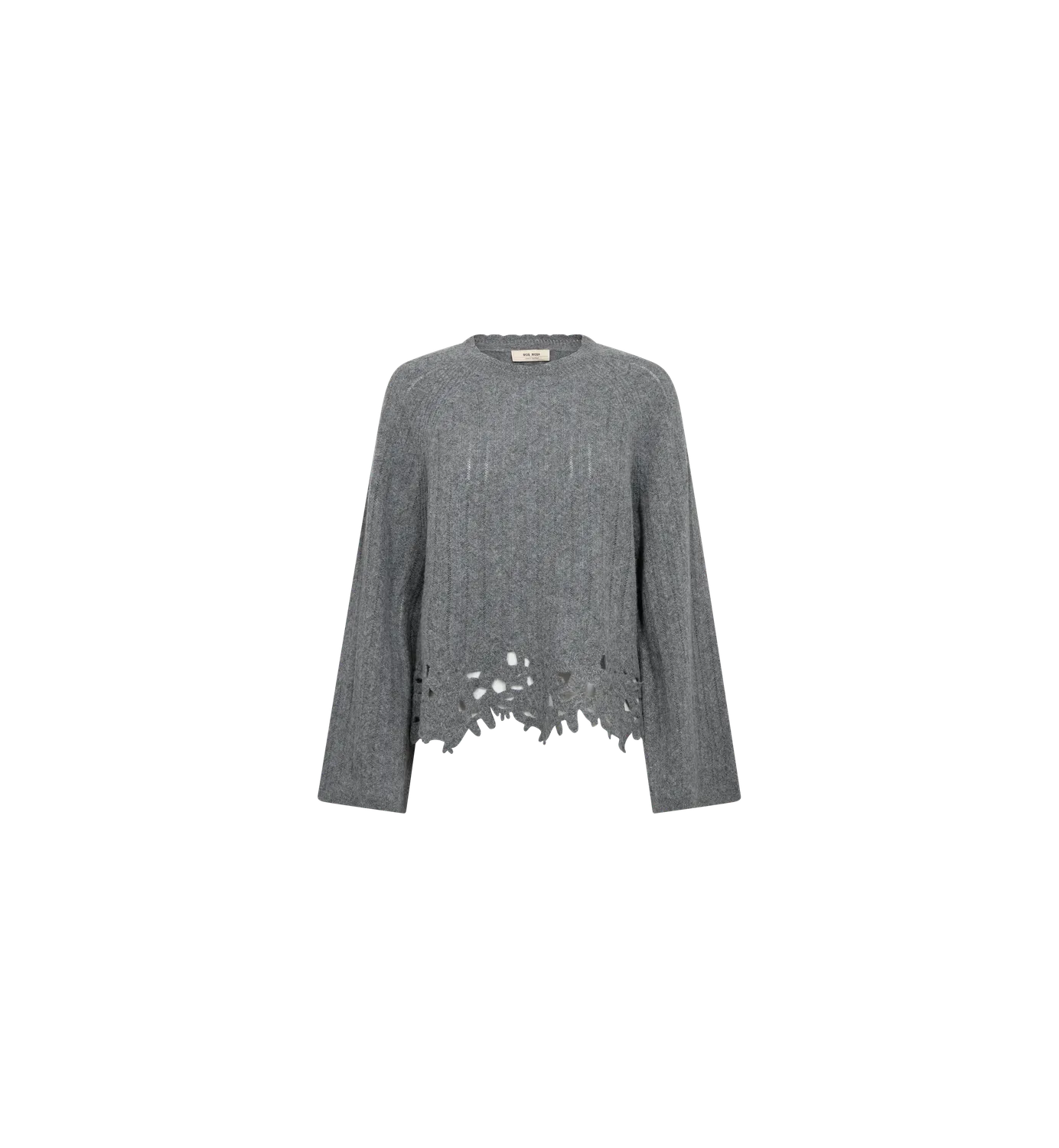 Mos Mosh Vanju Liora Lace Strickpullover Thunderstorm