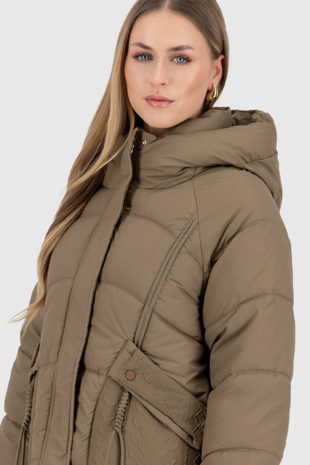 Alife & Kickin GlorianaAK A Pufferjacke braun vegan