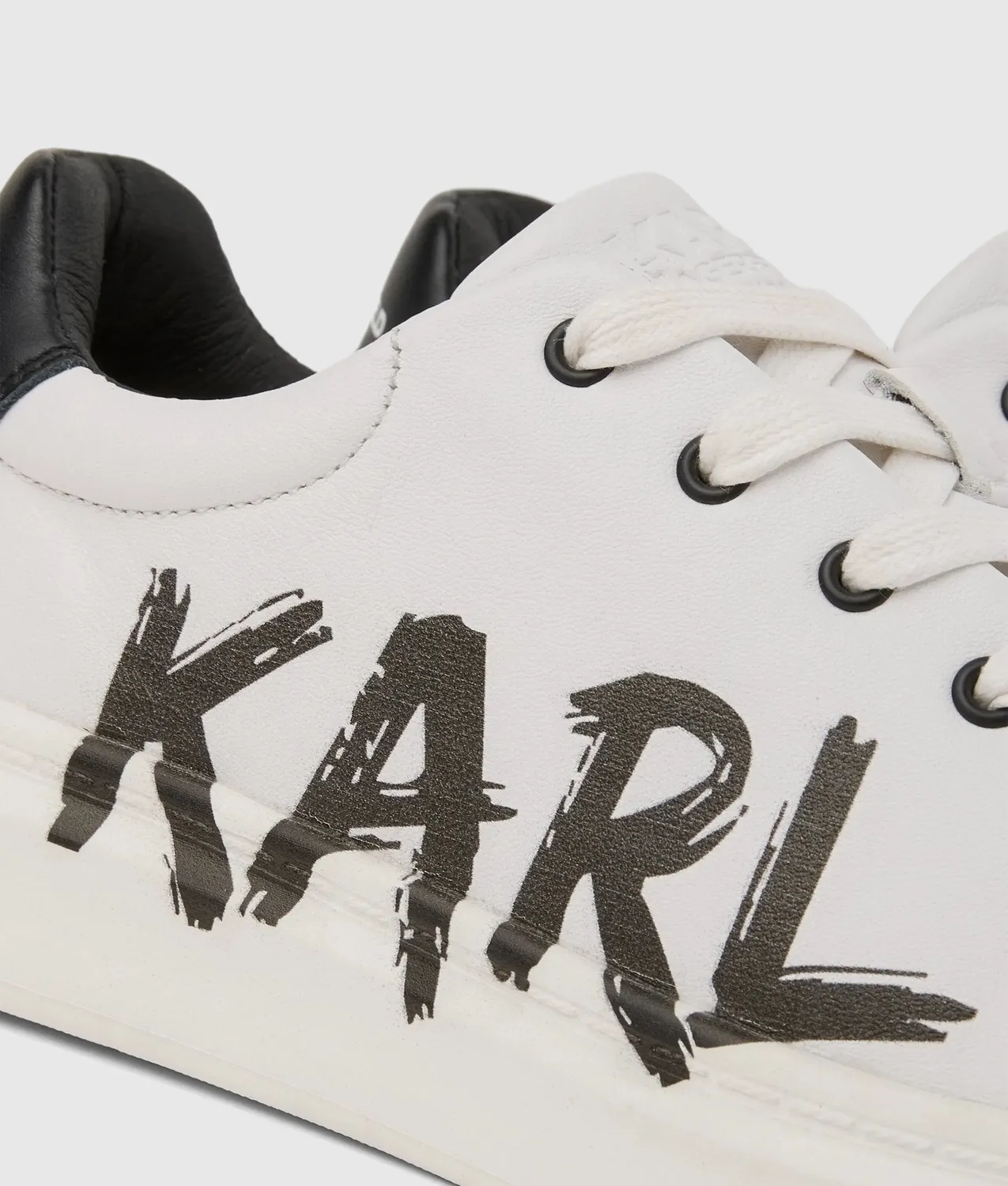 Karl Lagerfeld Boys Graffiti Sneaker Leder Kinder